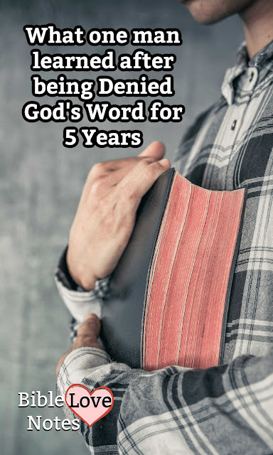 A True Story of Being Without God's Word and the Effect if Can Have on a Christian.