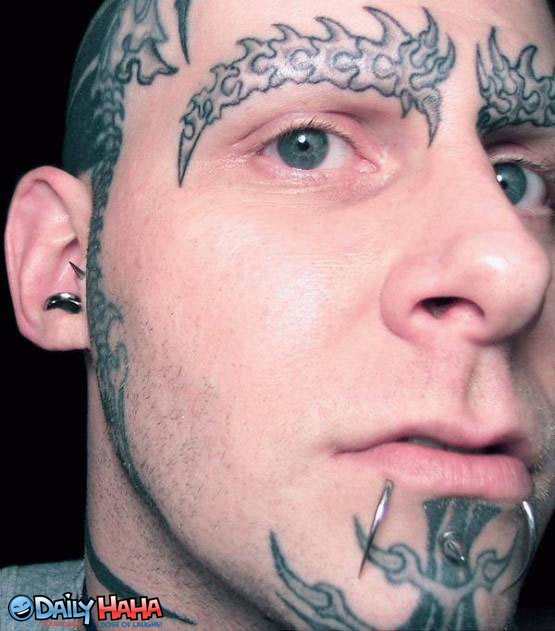 bad tattoos of faces