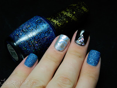 opi liquid sand, opi, nail art, nail stamping