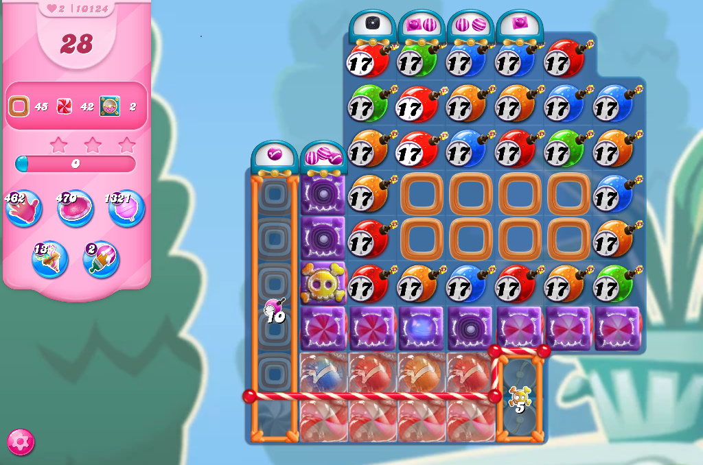 Candy Crush Saga level 10124