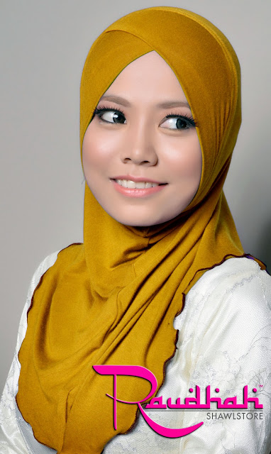 50 Warna  Jilbab  Golden Brown 