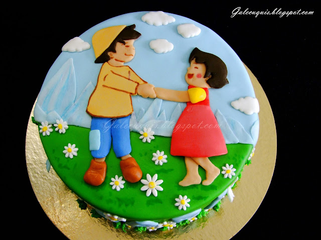 Tarta de fondant Heidi