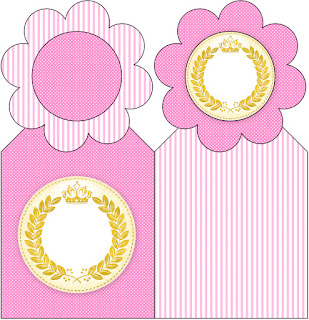 Golden Crown in Pink Free Party Printables.