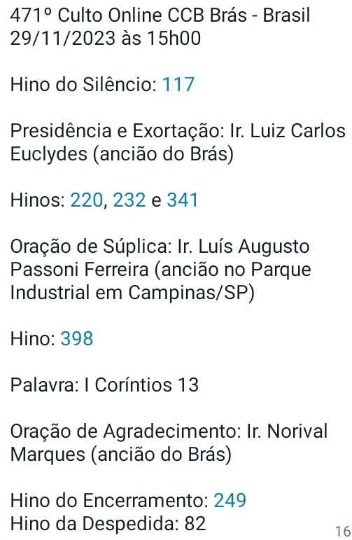 Culto Oficial no Brás - 24/12/2023 | Vídeo | Libras | Áudio Brasil 🇧🇷 Horário 10h00🕒