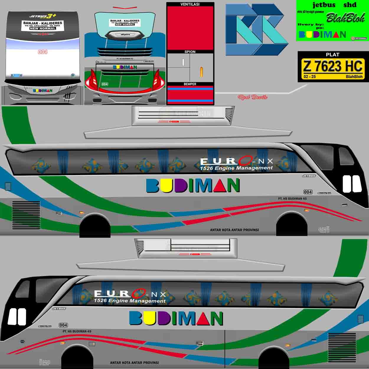 livery bussid budiman tingkat