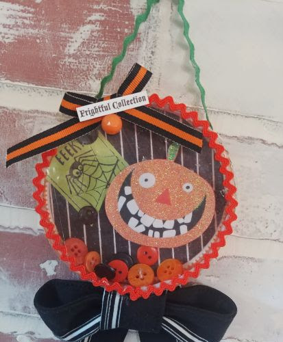 Halloween Ornaments From Recycled Ice Cream Lids