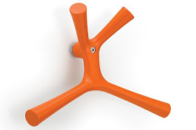 orange hook with four arms 