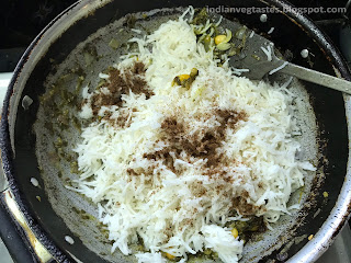 add the pre-cooked Basmati Rice