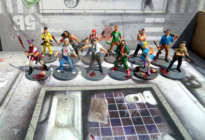 Zombicide, All, Survivors, painted, group shot, 