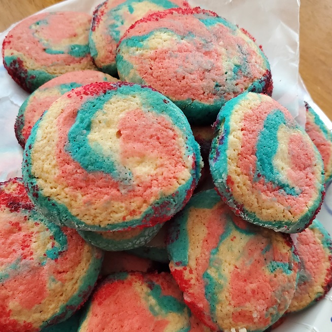 red white and blue slice and bake cookies