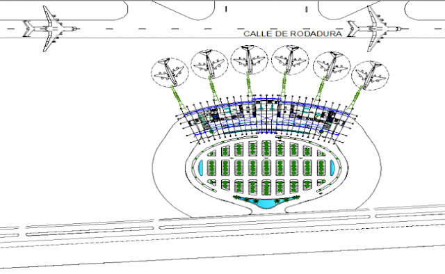 Airport Layout design dwg AutoCAD