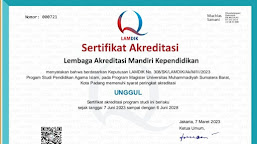 Prodi S2 PAI UM Sumatera Barat Raih Akreditasi Unggul dari LAMDIK