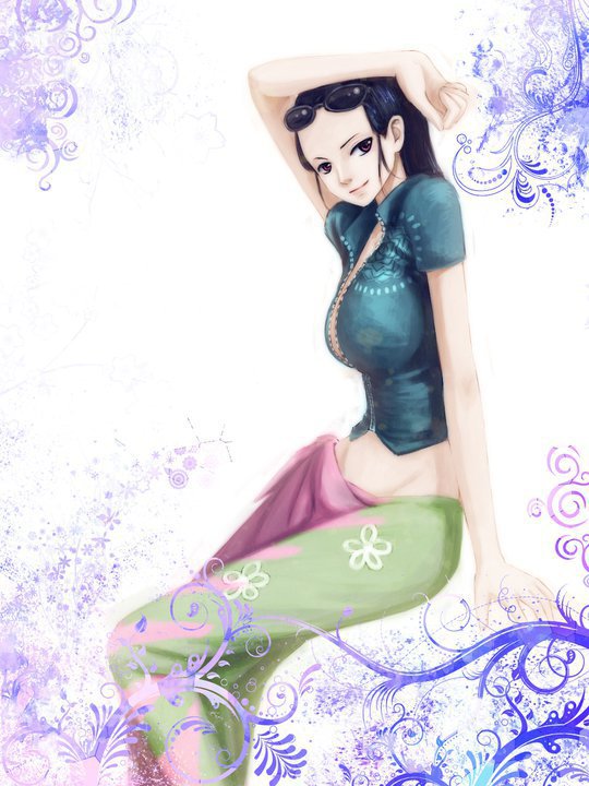 Nico robin is an orphan who was born in Ohara because his mother