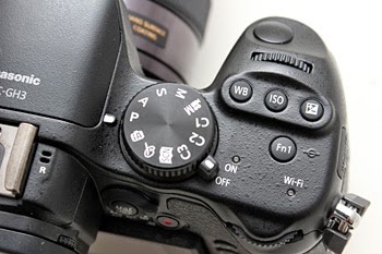 ISO button on DSLR camera