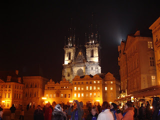 Prague at night