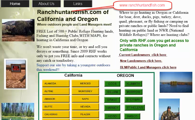 hunting and fishing clubs private ranch hunting california oregon