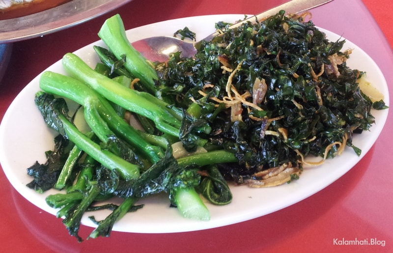 Resepi Masakan Cina - sotong telur masin, siakap stim 