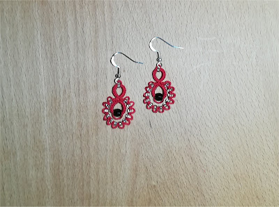 Tatting earrings "Drop" - Orecchini a chiacchierino "Drop"