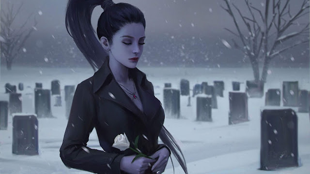 Widowmaker Overwatch In Graveyard