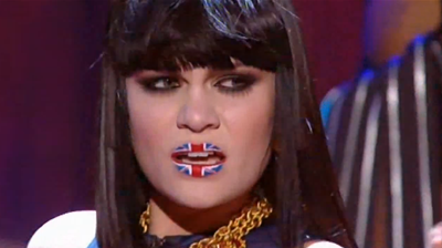 Jessie J, emotional attitude, from performance at Britain’s Got Talent, 2 June 2011.