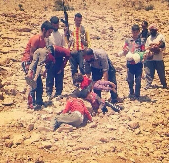 Victims of ISIS: dead Yazidi children