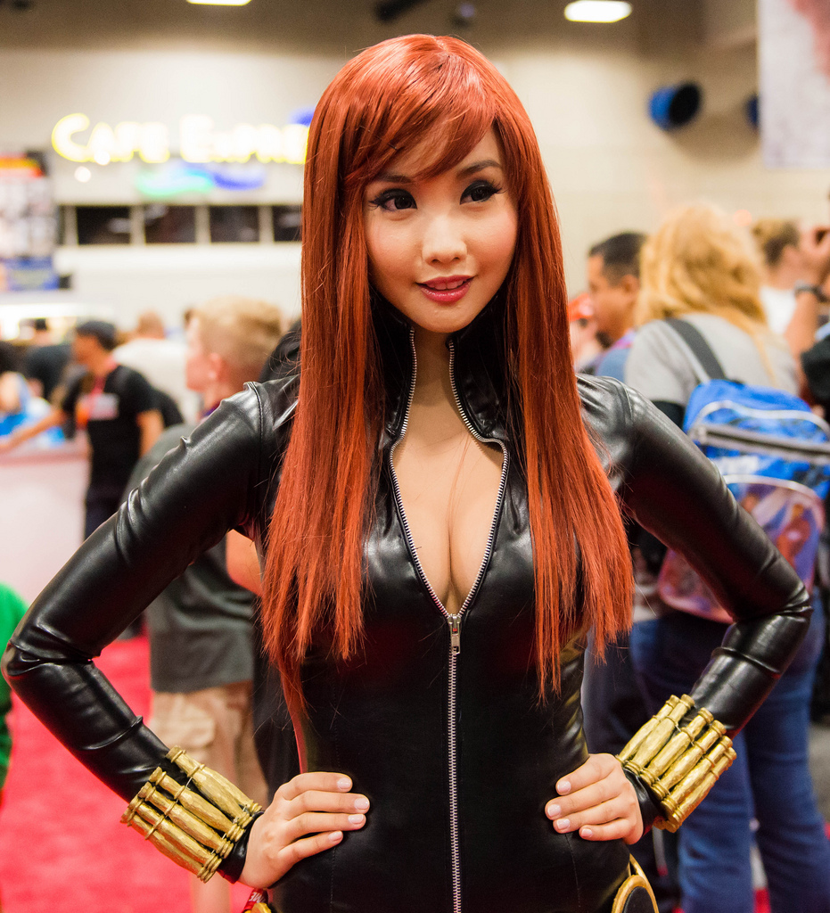 alodia gosiengfiao sexy black widow cosplay 05