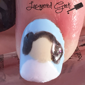 Star Wars "May the Fourth Be With You" nail art macro of Princess Leia featuring polishes from Zoya, OPI, and Girly Bits | lacqueredgeek.com