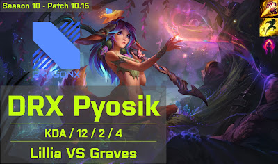 DRX Pyosik Lillia JG vs EDG Jiejie Graves - KR 10.15