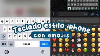 Teclado estilo iPhone con nuevos emojis en Android
