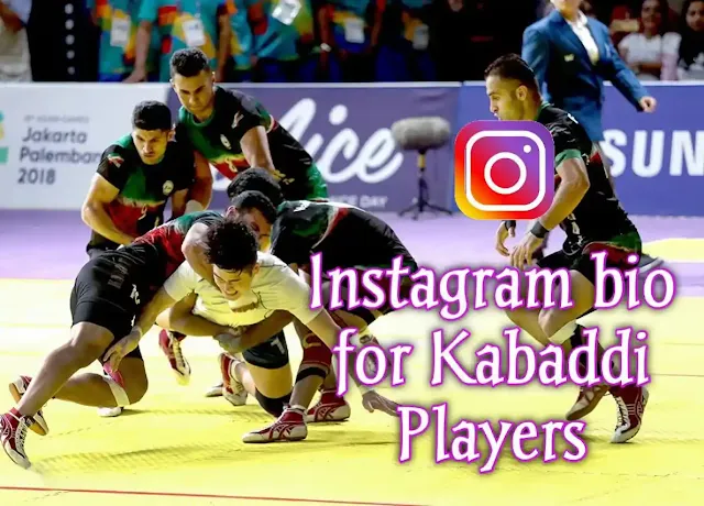 instagram bio for kabaddi