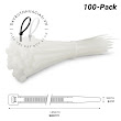 Dây rút nhựa trắng 50cm (Đóng túi)