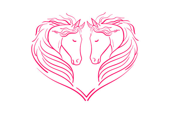 SVG for Cricut Heart of Horses cut files for your personal DIY projects