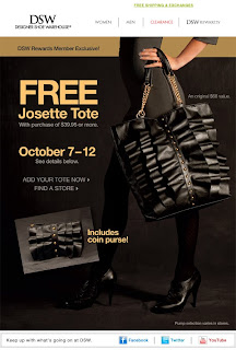bus Style: Great Deal: Free Tote With 39.95 Purchase on DSW