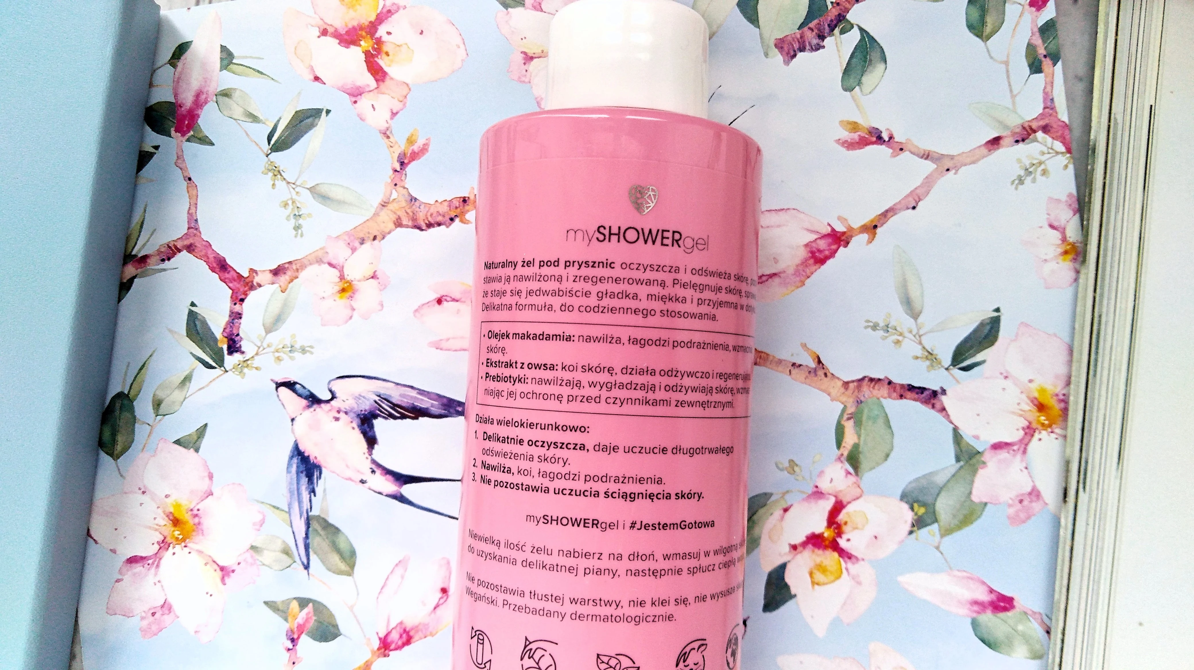 Miya mySHOWERgel naturalny żel pod prysznic, miya żel pod prysznic makadamia, miya żel pod prysznic, kosmetyki miya