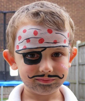 easy face paintings for boys