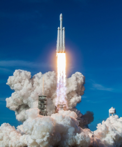 What happens to rocket exhaust in space?