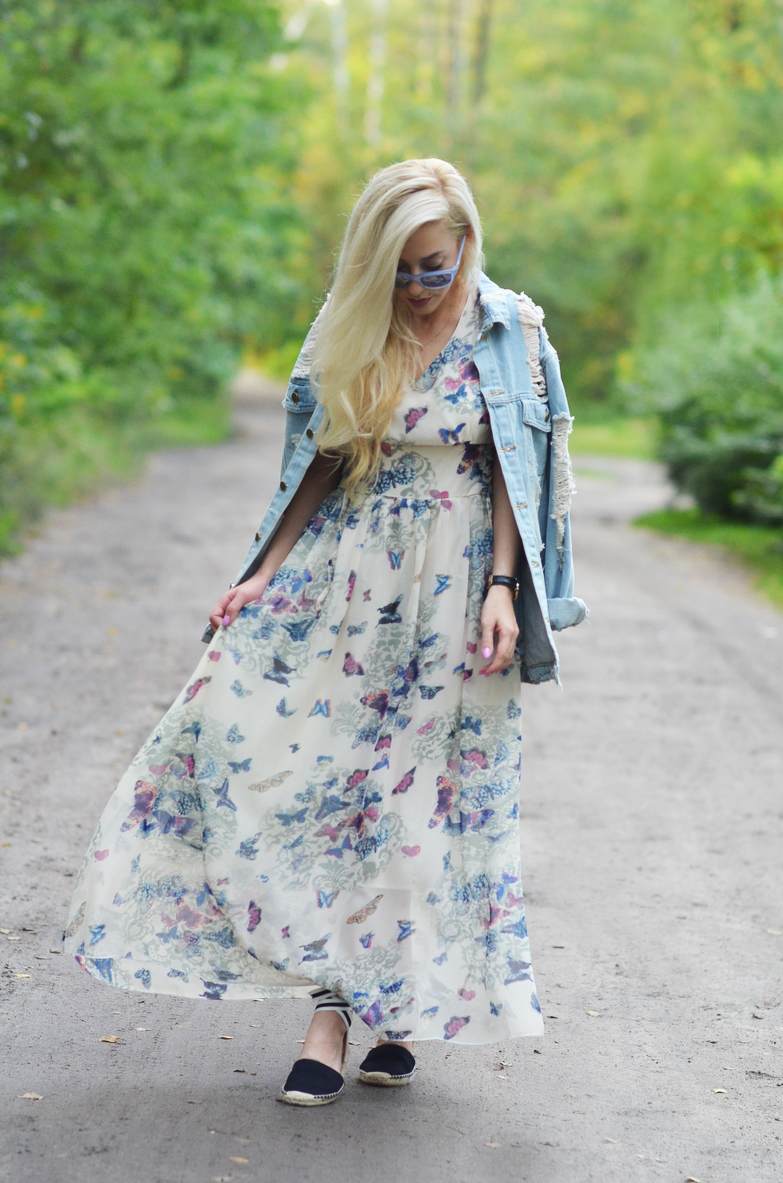 BUTTERFLY MAXI DRESS