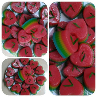 Cara Membuat Kue Lapis Bentuk Love