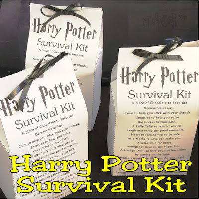 Printable Harry Potter Survival Kit by DIYPartyMom #survivalkitprintable #hogwarts #harrypotterfavor