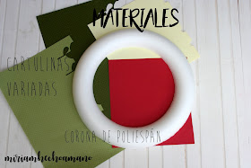 corona navidad diy