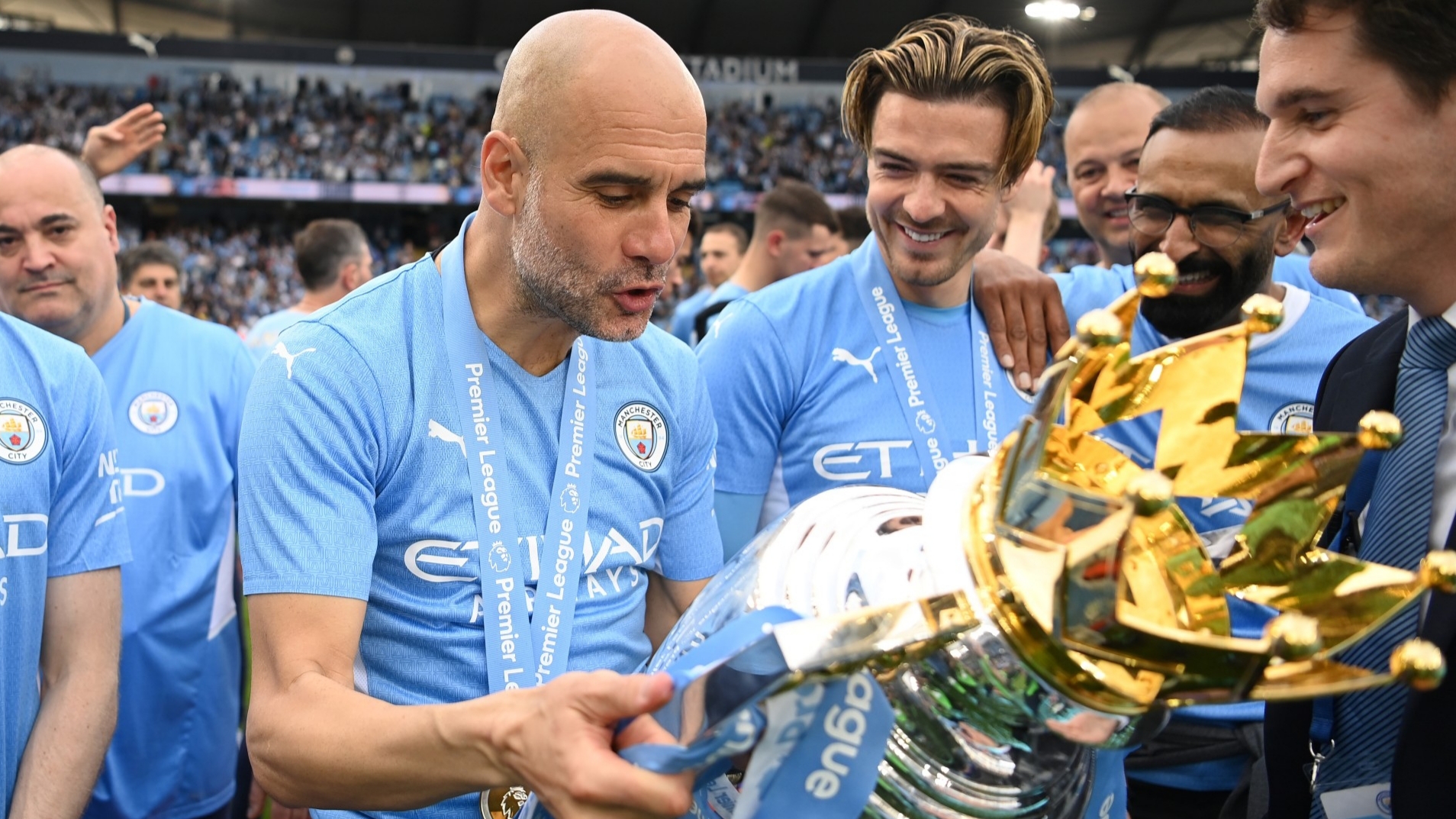 Man City celebrates Premier League win in 2022