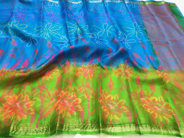 Organza Silk  Sarees 