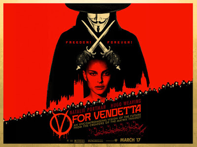    Sinopsis V for Vendetta adalah film tahun 2006 yang ceritanya diadaptasi dari sebuah novel grafis berjudul V for Vendetta karya Alan Moore dan David Lloyd, yang menceritakan tentang seseorang yang berinisial "V" yang berjuang untuk menghancurkan rezim pemerintahan otoriter di Inggris. 