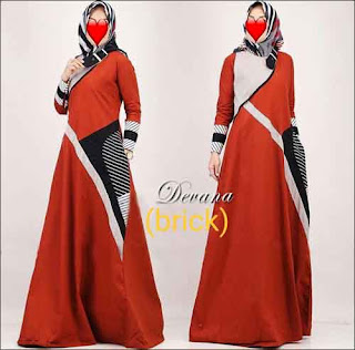 Baju Gamis Katun DEVANA MAXI Bahan Ima Platinum