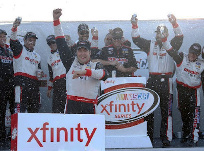 Sam Hornish Jr., at his hometown track, won his first NASCAR Xfinity Series race this season - #NASCAR