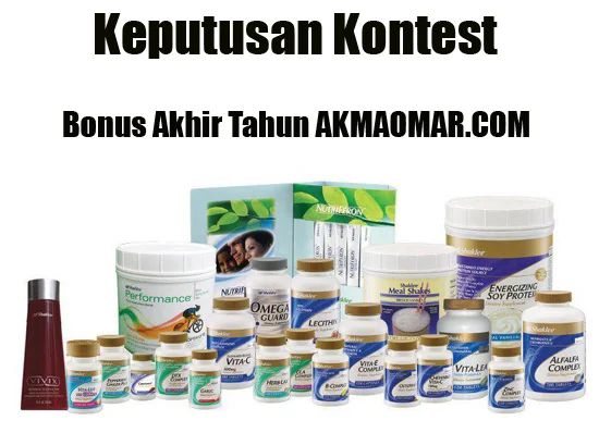 Kontest SEO Vitamin Shaklee Bagus Untuk Kesihatan