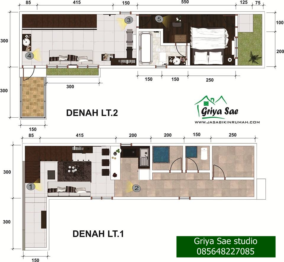 Desain Interior Lebar 3 Meter Jasa Bikin Rumahcom