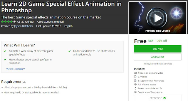 Learn-2D-Game-Special-Effect-Animation-in-Photoshop