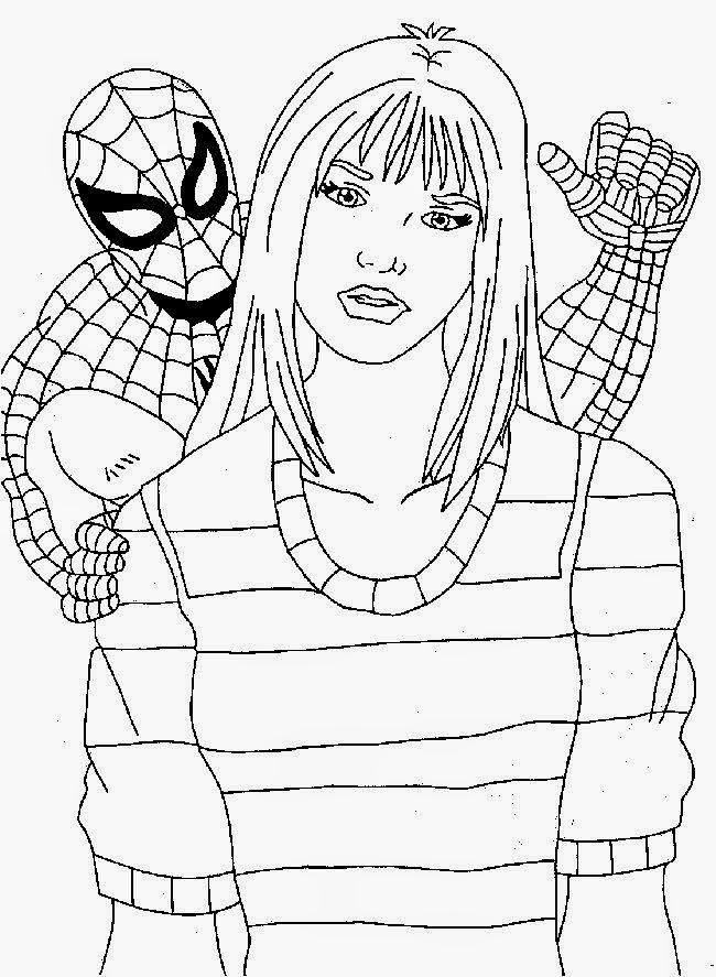 Download Coloring Pages: Spiderman Free Printable Coloring Pages