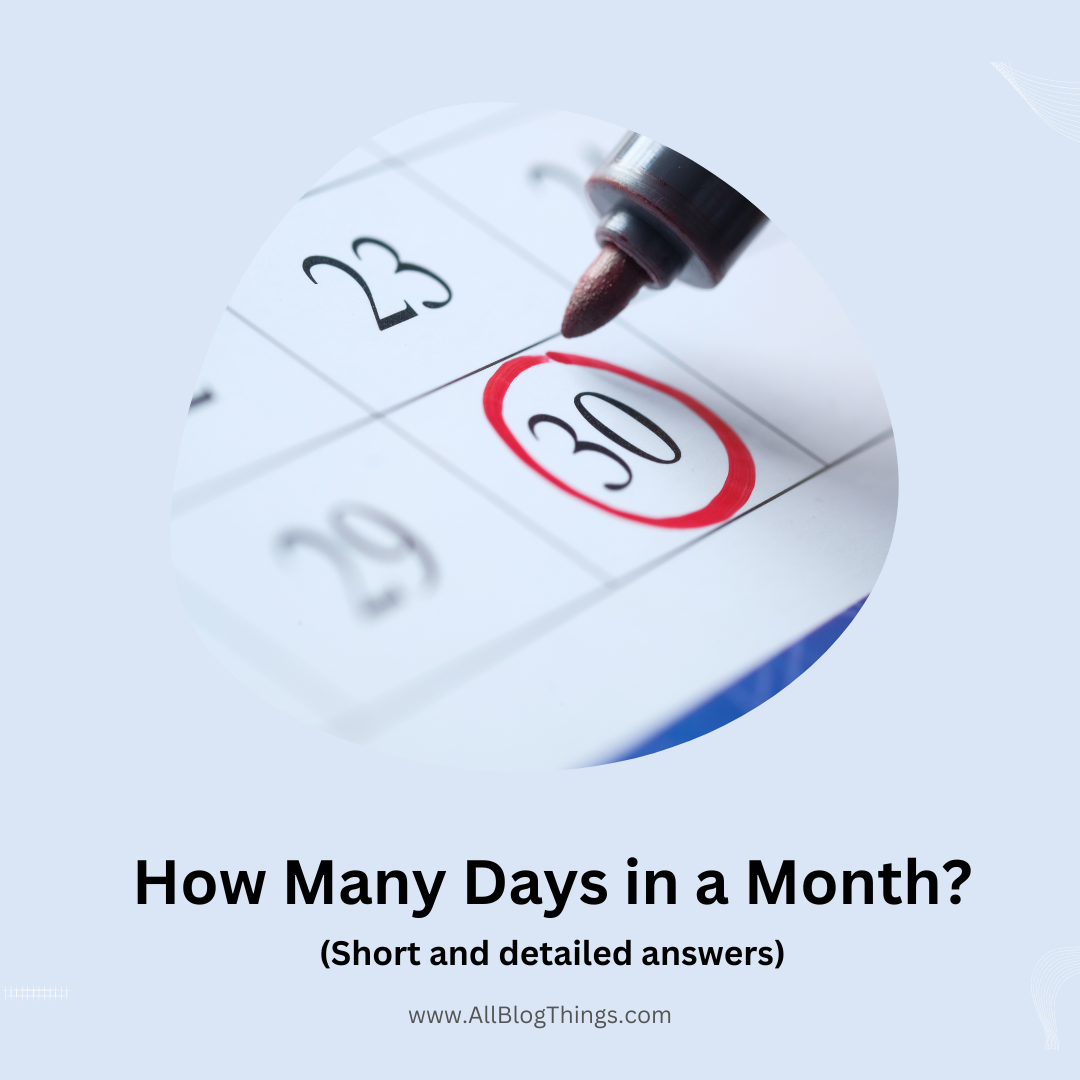 How Many Days in a Month?